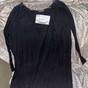 Piko Black Long Sleeve Shirt/dress
